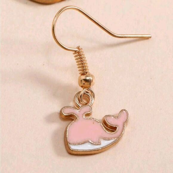 Whale 🐋 Drop Earrings - Picture 3 of 4